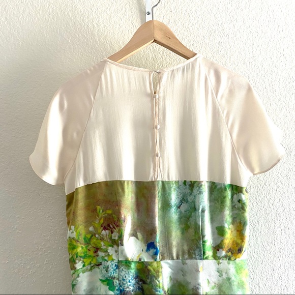 SOLD Malene Birger $795 silk twill floral dress - Picture 7 of 10